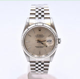 Rolex Datejust 36mm Steel and White Gold 16234 Silver Dial Feb 1994 - View 1