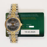 Rolex Datejust 36mm Steel and Yellow Gold 126233 Wimbledon Dial Feb 2025 - View 2