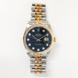 Rolex Datejust 36mm Steel and Yellow Gold 16233 Black Diamond Dial Jan 1990 - View 2