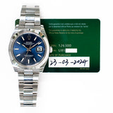 Rolex Datejust 41mm 126300 Blue Dial Mar 2024