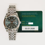 Rolex Datejust 41mm 126300 Green Dial Jan 2026 - View 2