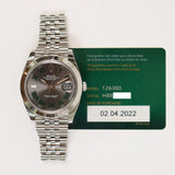 Rolex Datejust 41mm 126300 Wimbledon Dial Apr 2022 - View 2