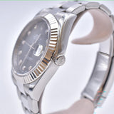 Rolex Datejust 41mm Steel and White Gold 116334G Grey Diamond Dial Mar 2016 - View 4