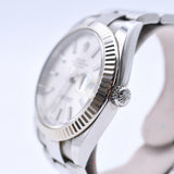 Rolex Datejust 41mm Steel and White Gold 126334 Silver Dial Dec 2017 - View 4