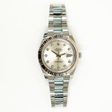 Rolex Datejust II 116334 Silver Diamond Dial
