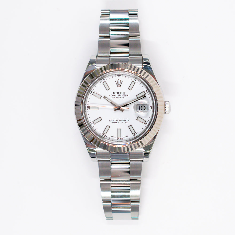 Rolex Datejust II 116334 White Dial Dec 2009 – CHRONONATION