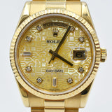 Rolex Day-Date 118238NCA Champagne Jubilee Dial May 2013