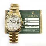 Rolex Day-Date 118238 Meteorite Diamond Dial Aug 2009