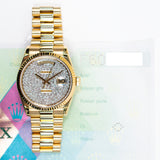 Rolex Day-Date 118238 Pave Diamond Dial Nov 2007