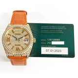 Rolex Day-Date 128158RBR Pave Diamond Dial Jan 2023