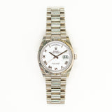 Rolex Day-Date 128239 White Roman Dial Sep 2021