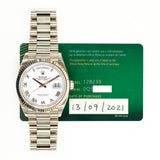 Rolex Day-Date 128239 White Roman Dial Sep 2021