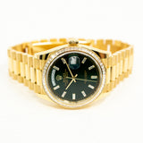 Rolex Day-Date 128398TBR Green Diamond Jan 2025