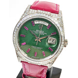 Rolex Day-Date 128459TBR Jade Ruby Diamond Dial Dec 2022