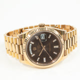 Rolex Day-Date 228235 Chocolate Diamond Dial Jan 2017
