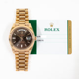 Rolex Day-Date 228235 Chocolate Diamond Dial Jan 2017