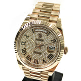 Rolex Day-Date 228235 Pave Diamond Dial