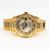 Rolex Day-Date 36mm 118238NMR MOP Pave and Rubies Dial Dec 2008