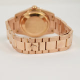 Rolex Day-Date 36mm Rose Gold 118205 Black Wave Arabic Dial - View 4