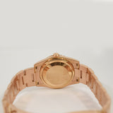 Rolex Day-Date 36mm Rose Gold 118205 Black Wave Arabic Dial - View 6