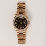 Rolex Day-Date 36mm Rose Gold 128345RBR Eisenkiesel Diamond Dial Nov 2021 - View 1