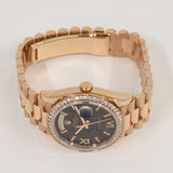 Rolex Day-Date 36mm Rose Gold 128345RBR Eisenkiesel Diamond Dial Nov 2021 - View 4