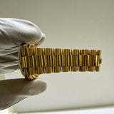Rolex Day-Date 36mm Yellow Gold 118238MR Champagne Myriad Roman Dial May 2013 - View 9