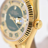 Rolex Day-Date 36mm Yellow Gold 118238 Pavé Diamond Myriad Arabic Dial - View 4