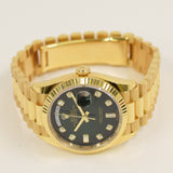 Rolex Day-Date 36mm Yellow Gold 128238 Green Ombre Diamond Dial Apr 2024 - View 3