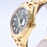 Rolex Day-Date 36mm Yellow Gold 128238 Green Ombre Diamond Dial Apr 2024 - View 4