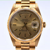 Rolex Day-Date 36mm Yellow Gold 18238 Champagne Dial Jan 1997 - View 3