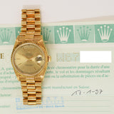 Rolex Day-Date 36mm Yellow Gold 18238 Champagne Dial Jan 1997 - View 2