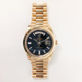 Rolex Day-Date 40mm Yellow Gold 228238A Onyx Diamond Dial Dec 2025 - View 1