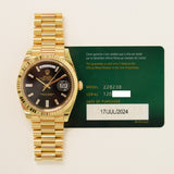 Rolex Day-Date 40mm Yellow Gold 228238 Black Diamond Dial Jul 2024 - View 2
