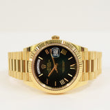 Rolex Day-Date 40mm Yellow Gold 228238 Green Ombre Roman Dial Jul 2024 - View 3