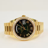 Rolex Day-Date 40mm Yellow Gold 228348RBR Green Ombre Dial Nov 2025 - View 3