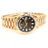 Rolex Day Date 128235A Chocolate Diamond Dial Oct 2021