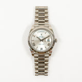 Rolex Day Date 228239 Silver Roman Dial Dec 2021