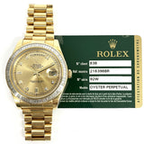 Rolex Day Date II 218398BR Champagne Diamond Dial