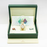 Rolex Day Date Pearlmaster 18948 Silver Diamond Dial Sep 2005