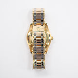 Rolex Day Date Pearlmaster 18948 Silver Diamond Dial Sep 2005