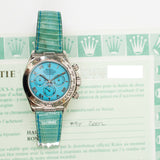 Rolex Daytona 116519 Turquoise Roman Dial May 2002