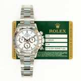 Rolex Daytona 116520 White Dial May 2012