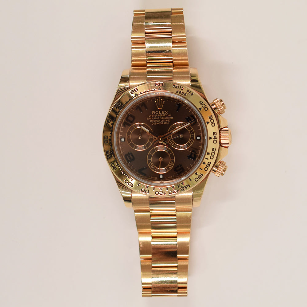 Rolex Daytona 40mm Everose Gold 116505 Chocolate Arabic Dial Nov