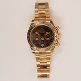 Rolex Daytona 40mm Everose Gold 116505 Chocolate Arabic Dial Nov 2018 - View 1