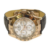 Rolex Daytona 40mm White Gold 116519NG Mother of Pearl Diamond Dial Mar 2011 - View 3