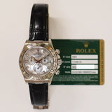 Rolex Daytona 40mm White Gold 116519NG Mother of Pearl Diamond Dial Mar 2011 - View 2