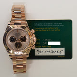 Rolex Daytona 40mm Yellow Gold 126505 Sundust Dial Oct 2025 - View 2