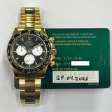 Rolex Daytona 40mm Yellow Gold 126528LN Black Dial Apr 2026 - View 2