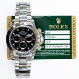 Rolex Daytona Steel 116520 Black Dial Apr 2013
